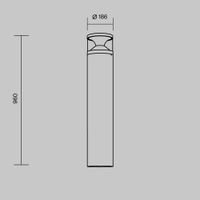 Ландшафтный светильник Outdoor O496FL-L21B3K2 — фото 9, Уличное освещение
