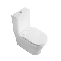 Унитаз напольный Grossman Tornado (650х380х795) безободковый,белый с тонкой крышкой,микролифт,смыв торнадо,2 места арт-GR-4485SQ — фото 2, Напольные унитазы