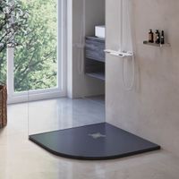 Товар: Душевой поддон полукруглый RGW ST/R-G 900x900, графит, каменный, арт-16153099-02 - фото 3 Душевой поддон полукруглый RGW ST/R-G 900x900, графит, каменный, арт-16153099-02 — фото 3, Душевые поддоны из искусственного камня