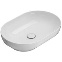 Раковина GLOBO T-EDGE полувстраиваемая без отверстий цвет белый B6O61BI — фото 1, Раковины