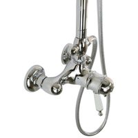 OXFORD Душевой настенный гарнитур (см-ль д/душа терм./колонна ARCO/верхн.душ/шланг/ручной душ),хром 31862 — фото 5, Душевые стойки