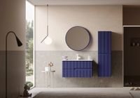 Тумба с раковиной ORKA Moonlight 90 подвесная, синий матовый 5001498 — фото 2, Тумбы с раковиной