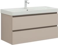 Тумба под раковину Aquanet Вега 2.0 100 бежевый 00337939 — фото 1, Тумбы под раковину