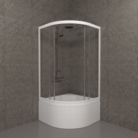 ДО Ультра 90*90 Б (5 мест+сифон D50) арт-Щ0000061800 — фото 4, Душевые уголки четверть круга