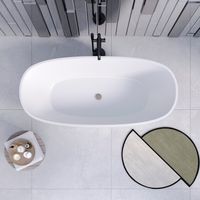 Ванна ANGELO 170 см из литьевого мрамора NOVA GEL/ Aqua de Marco 1175WANG_GEL — фото 4, Ванны