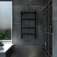 Полотенцесушитель электрический Grota Tela 430х800 черный Tela 430х800 RAL9005 EL — фото 3, Электрические полотенцесушители