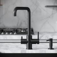 Смеситель для кухни SANCOS Vela с возможностью подключения фильтра для воды, цвет черный матовый, арт. арт-SC4013MB — фото 4, Смесители для кухни