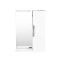 Зеркало со шкафом VIANT ЛИМА 50 подвесное белый арт-VLIM50-ZSH — фото 3, Зеркальные шкафы в ванную