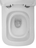 Унитаз подвесной Azario LEGENDA 490x345x325 безободковый, система смыва "Скрытое торнадо", в комплекте с быстросъемным сиденьем микролифт (AZ-2305AS) арт-AZ-2305-AS — фото 8, Подвесные унитазы