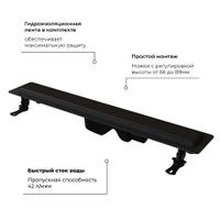 Душевой лоток Drain Leo-31 60213180-04 — фото 2, Душевые лотки