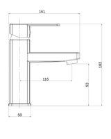 OneLife смеситель для раковины однорычажный полимерный, хром арт-P06-021cr — фото 1, Смесители для раковины