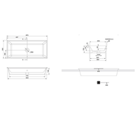Товар: Раковина Scarabeo GAIA встраиваемая сверху с переливом без отверстий цвет белый арт-8033 - фото 3 Раковина Scarabeo GAIA встраиваемая сверху с переливом без отверстий цвет белый арт-8033 — фото 3, Раковины встраиваемые сверху