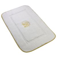 Товар: Коврик д/ванной комнаты 60х100 см., вышивка логотип MIGLIORE, белый, окантовка золото 31923 - фото 7 Коврик д/ванной комнаты 60х100 см., вышивка логотип MIGLIORE, белый, окантовка золото 31923 — фото 7, Коврики для ванной комнаты