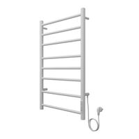 Полотенцесушитель электрический AZARIO PARMA 500/800 8 секций, диммер справа, белый арт-AZ10858W — фото 6, Электрические полотенцесушители