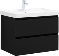 Тумба под раковину Aquanet Вега 2.0 70 черный 00337954 — фото 1, Тумбы под раковину