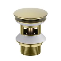 Товар: AQ6002BG сливной набор для раковины Push-open с переливом, крышка круглая, шлиф. золото - фото 1 AQ6002BG сливной набор для раковины Push-open с переливом, крышка круглая, шлиф. золото — фото 1, Донные клапаны