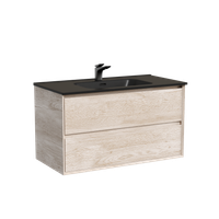 Тумба подвесная SANCOS Marmi 2.0 890х445х520 с двумя ящиками оснащенными доводчиками скрытого монтажа, дуб галифакс натуральный, арт. арт-MR2.090EG — фото 10, Тумбы под раковину