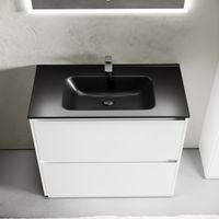 Тумба под раковину SANCOS Libra Floor напольная, 890х450х840, c двумя ящиками оснащенными доводчиками, белый глянец , арт. арт-LB90FW — фото 12, Тумбы под раковину