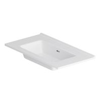 M7BWCC0802WG Sense, Раковина мебельная, керамическая, 80 см, встроенная, цвет: белый, глянец — фото 1, Раковины