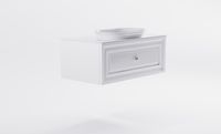 Тумба Шарм 100см 1ящ цв белый мат. с раковиной Шарм бел гл. и столешницей Solid бел гл. арт-4631177713736 — фото 4, Тумбы с раковиной