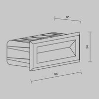 Товар: Подсветка для лестниц Outdoor O045SL-L3W3K - фото 2 Подсветка для лестниц Outdoor O045SL-L3W3K — фото 2, Уличное освещение