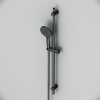 F0185A022 X-Joy душ.комплект: ручн.душ 120 мм, 3 функции, штанга 700 мм, шланг 1750, черн — фото 4, Душевые гарнитуры