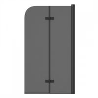 Шторка на ванну 80х140 см Maretti Valentina VA41R8014098-560, профиль черный — фото 1, Шторки на ванну