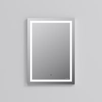 Универсальное зеркало настенное с контурной LED-подсветкой, 50 см арт-M91AMOX0501WG — фото 3, Зеркала в ванную комнату