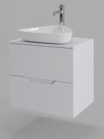 Orange Line Li-60TuwMDF+B07-500W тумба с раковиной подвесная 60 см, белый Li-60TuwMDF+B07-500W — фото 8, Тумбы с раковиной