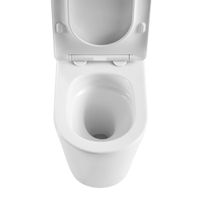 Унитаз ABBER Bequem компакт белый, безободковый, смыв торнадо арт-AC1112T — фото 13, Напольные унитазы