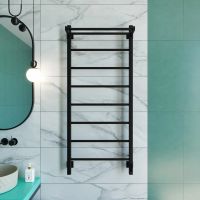 Полотенцесушитель электрический Grota App 530х1200 черный App 530х1200 RAL9005 EL — фото 6, Электрические полотенцесушители