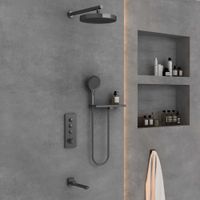 Товар: Душевой комплект встраиваемый, вороненая сталь арт-VSFW-433TI2RGM - фото 3 Душевой комплект встраиваемый, вороненая сталь арт-VSFW-433TI2RGM — фото 3, Встраиваемые душевые комплекты