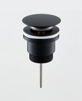 Товар: BOND BV0388 Черный донный клапан универсальный для раковины - фото 1 BOND BV0388 Черный донный клапан универсальный для раковины — фото 1, Донные клапаны