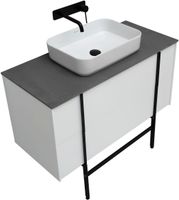 Тумба под раковину Allen Brau Reality 100 1.32007.WM подвесная Белая матовая — фото 59, Тумбы под раковину