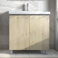 Тумба под раковину VIGO Yuma 80 напольная арт-347 дуб давос — фото 2, Тумбы под раковину