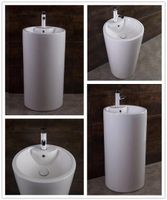 Товар: Умывальник CeramaLux арт-B135 - фото 3 Умывальник CeramaLux арт-B135 — фото 3, Раковины напольные