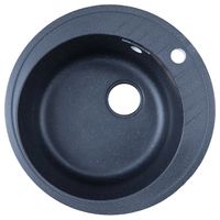 Кухонная мойка AZARIO Solo 505x505x190 искусственный мрамор, сифон в комплекте, цвет черный арт-CS00105237 — фото 5, Кухонные мойки