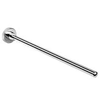 Полотенцедержатель COLOMBO DESIGN BASIC одинарный цвет хром арт-B2713 — фото 3, Полотенцедержатели