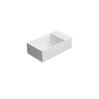 Товар: раковина подвесная/накладная KUBE X 40x23 без отверстия под смеситель, без перелива белый матовый арт-9484009 - фото 2 раковина подвесная/накладная KUBE X 40x23 без отверстия под смеситель, без перелива белый матовый арт-9484009 — фото 2, Раковины подвесные