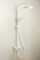 Товар: Душевая система с тропическим душем и смесителем BELZ, клавишный переключатель, белый, арт-B25713-8 - фото 5 Душевая система с тропическим душем и смесителем BELZ, клавишный переключатель, белый, арт-B25713-8 — фото 5, Душевые стойки