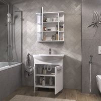 Товар: Тумба под раковину VIGO Hoska 70 напольная белый (232) - фото 6 Тумба под раковину VIGO Hoska 70 напольная белый (232) — фото 6, Тумбы под раковину