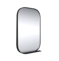 Зеркало "НЕРО-50 см" с полкой черное арт-205003 — фото 1, Зеркала в ванную комнату