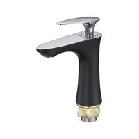 Смеситель для раковины G.Lauf LOT1-A010YB, хром/черный — фото 1, Смесители для раковины