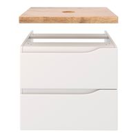 Тумба подвесная NORDIC 60 /левая/ со столешницей из массива 60 см под накладную раковину /AQUA DE MARCO 5060CNOR060/H/L — фото 7, Тумбы под раковину