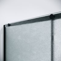 Дверь в нишу Niagara Nova NG-84-L10CHB (100х195) черный матовый,раздвижная влево,стекло шиншилла,1 место — фото 9, Раздвижные душевые двери