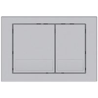 KK-POL 350/PPS/029-00-00(SPP/029/0/K) M06 Пластиковая панель смыва для инсталляции, цвет хром сатин — фото 1, Панели