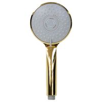 GRAZIA Ручной душ, 3-х позиционный, антикальций, пластик, золото 32310 — фото 1, Лейки для душа