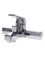 OneLife смеситель для ванны/душа однорычажный полимерный, хром арт-P02-100cr — фото 4, Смеситель для ванны