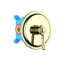 Смеситель для душа (внешняя и скрытая часть) AQUATEK, полир. золото КЛАССИК арт-AQ1566PG — фото 2, Встраиваемые смесители для душа