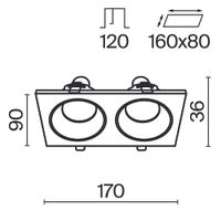 Встраиваемый светильник Technical DL033-2-02W — фото 6, Точечные светильники